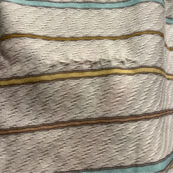 Tiger Woods Golf POLO Shirt beige Tan Blue Horizontal Striped Cotton mens
Medium - Picture 5 of 16